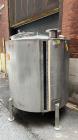 Used-Tank, Approximate 650 Gallon, Stainless Steel, Vertical. Approximate 60