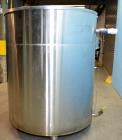 Used- 700 Gallon Specific Mechanical Systems 304 S/S Vertical Single Wall Insulated Tank. Open Top, Flat Bottom. 65 in Strai...