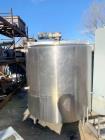 Used Chester-Jensen 600 Gallon Stainless Steel Mixing Tank | Vertical | Top Agitator | Baffled | Side Bottom Outlet