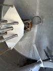Used 750 Gallon Stainless Steel Vertical Mix Tank – Dual Turbine & Emulsifier (No Drives)