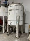 Used Approximate 900 Gallon Stainless Steel Tank. Approximate 60