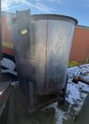 Used Perry Products 750 Gallon 304 Stainless Steel Storage Tank – Open Top, Leg 