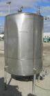 USED: Tank, 550 gallon, 316 stainless steel, vertical. 50