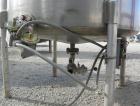 USED: Tank, 550 gallon, 316 stainless steel, vertical. 50