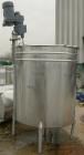 USED: Tank, 520 gallon, stainless steel, vertical. 52