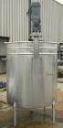 USED: Tank, 520 gallon, stainless steel, vertical. 52