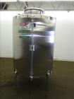 Used AB Process Tank, Model CT-150, 500 Gallon, 304 Stainless Steel, Vertical.