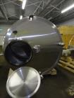 Used AB Process Tank, Model CT-150, 500 Gallon, 304 Stainless Steel, Vertical.