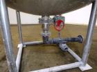 Used Tank, Approximate 700 Gallon, 304 Stainless Steel, Vertical