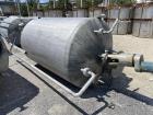 Used- Alloy Fabricators Inc. approximately 950 gallon 304 stainless steel vertical mix tank. 57