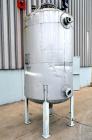 Used Arrow Tank & Engineering Pressure Tank, 570 Gallons, 304L Stainless Steel, Vertical. Approximate 48” diameter x 68” straight side, dished top and bottom. Internal rated Full Vacuum & 50psi at -2...