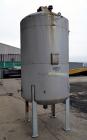 Used- Arrow Tank & Engineering Pressure Tank, 570 Gallons, 304L Stainless Steel, Vertical. Approximate 48” diameter x 68” st...