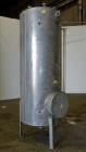 Used Bendel Tank, Approximate 500 Gallon, 304L Stainless Steel, Vertical.