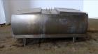 Used C.E. Howard Milk Tank, Model H-58, 800 Gallons, 304 Stainless Steel, Horizontal. U-shaped trough approximate 92-1/2