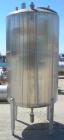 Used Cherry Burrell Tank, 600 gallon, 316 stainless steel, vertical. 48