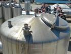 Used Cherry Burrell Tank, 600 gallon, 316 stainless steel, vertical. 48