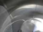 Used Cherry Burrell Tank, 600 gallon, 316L stainless steel, vertical. 48