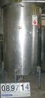 Used- Chicago Carb-O-Tank, 585 Gallon, 304 Stainless Steel, Vertical. 48