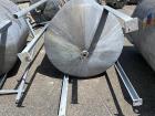 Gebraucht - Circleville Metal Works Inc. ca. 750 Gallonen 304 Edelstahl vertikaler Mischtank. 60' Durchmesser x 60' hohe ger...