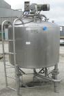 Used Creamery Package Tank, 500 Gallon, 304 stainless steel, vertical. 60