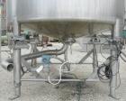 Used Creamery Package Tank, 500 Gallon, 304 stainless steel, vertical. 60