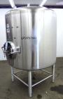 Used DCI WFI Storage Pressure Tank, 500 Gallon, 316L Stainless Steel, Vertical. 53-3/4” Diameter x 44” straight side, dished top and bottom. Internal rated +30/-15 psi at 250 degrees F. Openings top ...