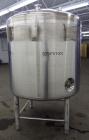 Used DCI WFI Storage Pressure Tank, 500 Gallon, 316L Stainless Steel, Vertical. 53-3/4” Diameter x 44” straight side, dished top and bottom. Internal rated +30/-15 psi at 250 degrees F. Openings top ...