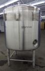 Used- DCI WFI Storage Pressure Tank, 500 Gallon, 316L Stainless Steel, Vertical. 53-3/4” Diameter x 44” straight side, dishe...