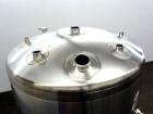 Used- DCI WFI Storage Pressure Tank, 500 Gallon, 316L Stainless Steel, Vertical. 53-3/4” Diameter x 44” straight side, dishe...