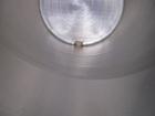 Used DCI Jacketed Tank, 750 Gallon, 304 Stainless Steel, Vertical. Flat top with 1/2 hinged cover, sloped bottom. Bottom head and 1/3 bottom sidewall dimple jacketed, rated 90 psi at 200 deg F. 2