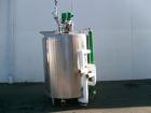 Used DCI 750 Gallon stainless steel, hot water jacketed, process tank with dual agitation, Lightnin style mixer and additional product whip.Dims- 79