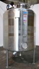 Unused- DCI Pressure Tank, 3000 Liter (792 Gallon), 316L Stainless Steel, Vertical. 60’’ Diameter x 58’’ straight side, dished top and bottom. Internal rated 50/-15 psi at 350 degrees F. Tank insulat...