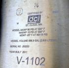 Unused- DCI Pressure Tank, 686 Gallon (2600 Liter), 316L Stainless Steel, Vertical. Approximate 48