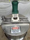 Used DCI Jacketed Mix Tank, Approximate 750 Gallon, 316 Stainless Steel, Vertical. Approximate 53.75