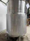 Used DCI Jacketed Mix Tank, Approximate 750 Gallon, 316 Stainless Steel, Vertical. Approximate 53.75