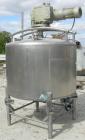 Used Dairy Craft Tank, 500 Gallon, 304 stainless steel, vertical. 60
