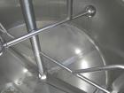 Used Dairy Craft Tank, 500 Gallon, 304 stainless steel, vertical. 60