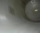 Used Four Corp pressure tank, 525 gallon, 316 stainless steel, vertical. 42