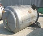 Used H. Pontifex & Sons Jacketed Mix Tank, 900 gallon, 304 stainless steel, vertical. 60