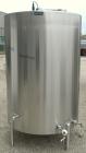Used Hartel Tank, 500 Gallon, 304 Stainless Steel, Vertical. 48
