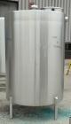 Used Hartel Tank, 500 Gallon, 304 Stainless Steel, Vertical. 48