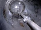 Used Hebeler Pressure Tank, 700 Gallon, 304L Stainless Steel, Vertical. 48