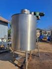 Used Lee 500 Gallon Jacketed Stainless Tank – Double Motion Agitation, 100 PSI, 3-Zone, 304 SS, 7.5 HP Drive