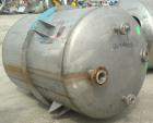 Used Lee Metal Products Pressure Tank, 500 gallon, 316 stainless steel, vertical. 48