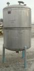 Used Lee Metal Products Pressure Tank, 500 gallon, model DBT, 316 stainless steel, vertical. Approximate 48