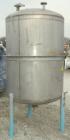 Used Lee Metal Products Pressure Tank, 500 gallon, model DBT, 316 stainless steel, vertical. Approximate 48