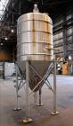Used Mojonnier Brothers Tank, Size 443, Approximately 700 Gallons, 304 Stainless Steel, Vertical. Approximately 54
