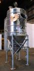 Used Mojonnier Brothers Tank, Size 443, Approximately 700 Gallons, 304 Stainless Steel, Vertical. Approximately 54