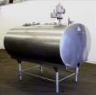 Used Mueller Cooling Tank, 500 Gallons, 304 Stainless Steel, Horizontal. Approximately 56