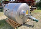 Used- Mueller Model 2000 Liter F. 528 Gallons Stainless Steel Tank